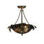 Rustic Lodge 3 - Light Semi Flush Mount