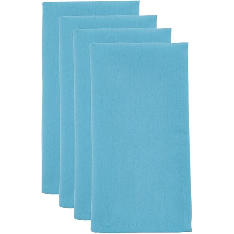 Polyester No Pattern Square Napkin, Aqua