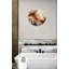 Horloge murale en verre trempé beige-1536607786-1536607764