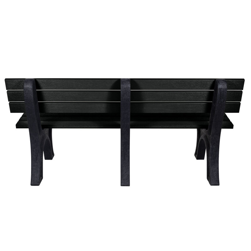 Swing Outdoor Bench, Black
