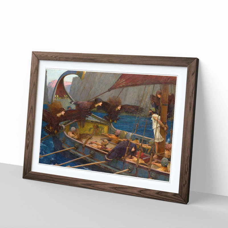 John William Waterhouse - Single Picture Frame Painting, Walnut