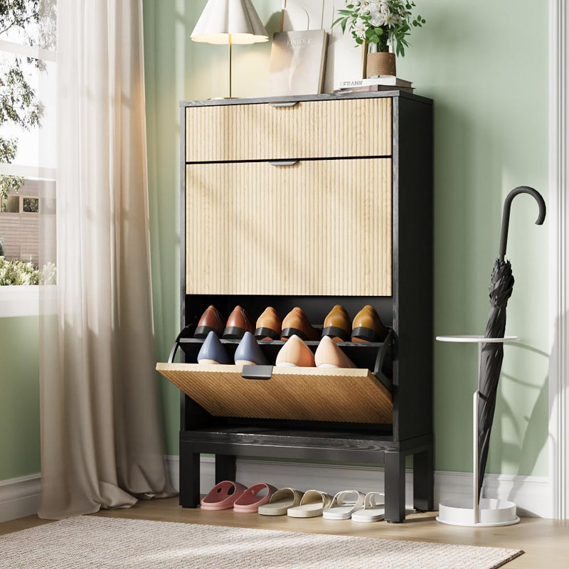 16 Pair Shoe Storage Cabinet