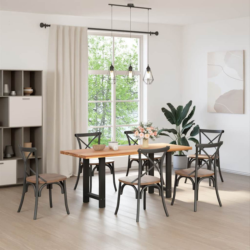 Seaira Coffee Table Legs Steel, 73cm H x 50cm W x 50cm D, Black