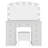 Luxurious Makeup Vanity With 10 Hollywood Bulbs, 3 Color Lighting Modes, Classic Dressing Table With Cushioned Stool And 9 Storage Drawers For Bedroom