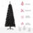 Regular (Full) Artificial Christmas Tree with Black Needles-154764900