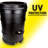 Mighty Tuff 48-Gallon Rain Barrel - Black, Dual Spiggot, Built-in Debris Filter and Overflow Channel