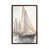 Toile avec cadre en bois brun classique