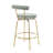 Kayson 25.5" Gold Swivel Upholstered Counter Stools-1129021422