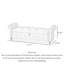 Repose-pieds de rangement capitonné en tissu de style américain avec accoudoirs