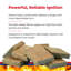 Rutland Fire Starter Squares, Heavy Charcoal Starters for Fireplace, 144 Squares