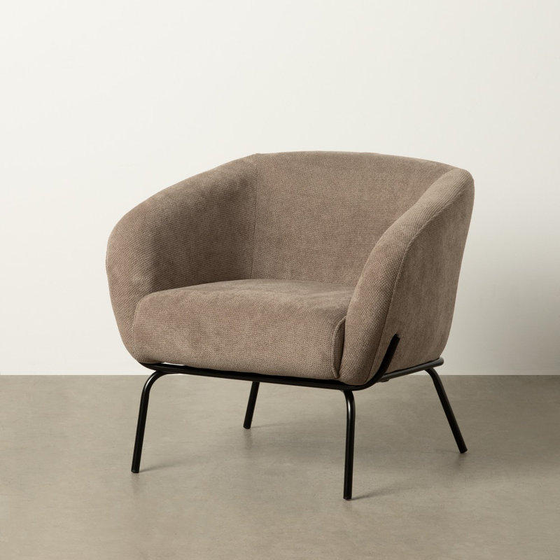 Karragullen Upholstered Armchair, Taupe