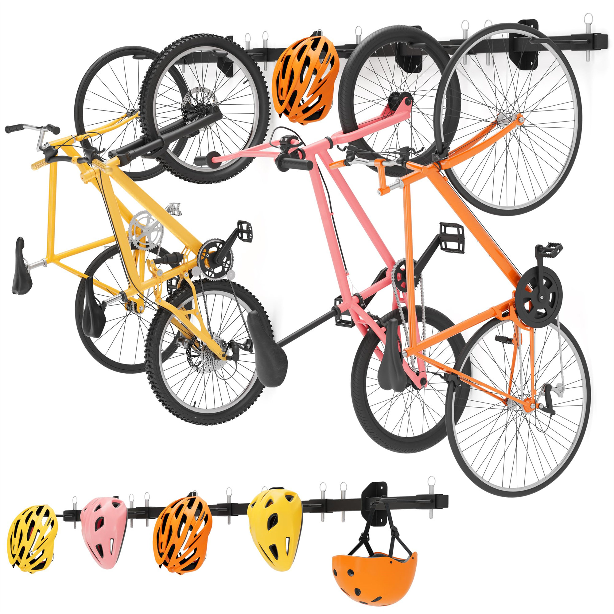 WFX Utility Metal Wall Mounted Adjustable Multi-Use Bike Rack | Wayfair.ie