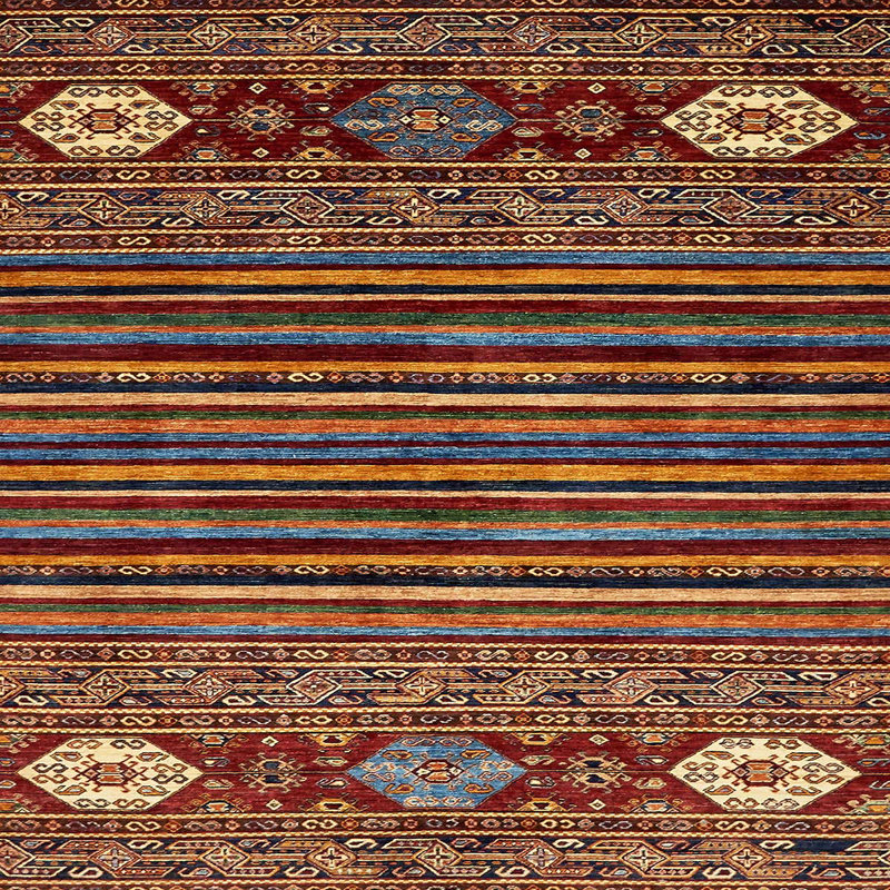 Abstract Indoor Rug, Square 6'