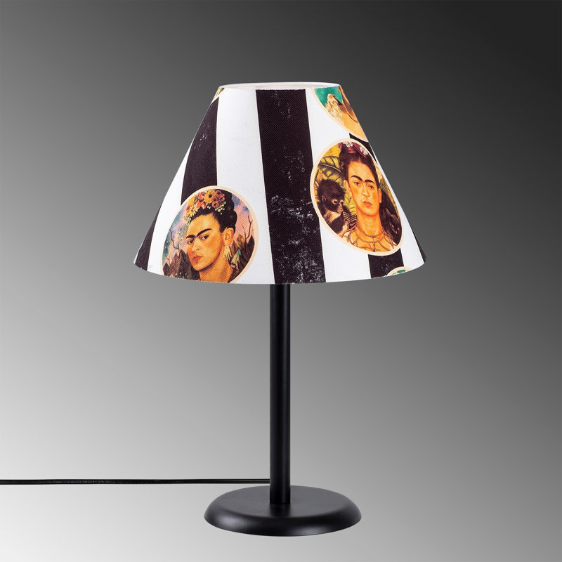 Lampe de table noire 11,81 po Hilary