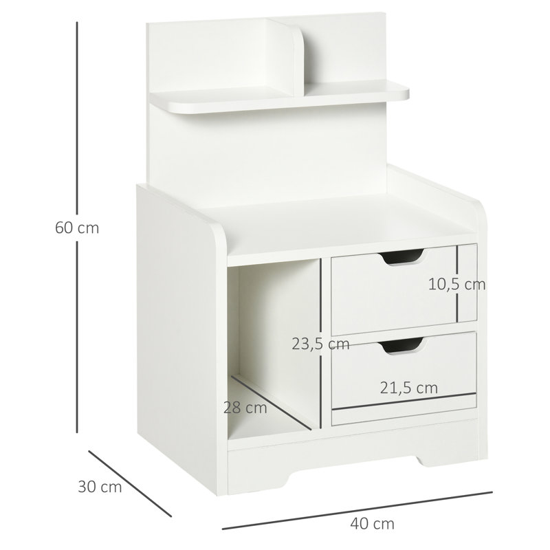 40cm W Bedside Table