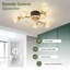 Ventilateur de plafond 33 po avec 6 lumières Iftikar