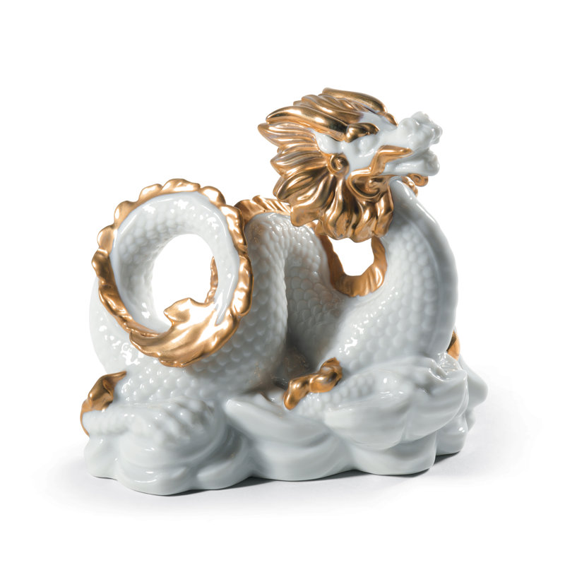 Chinese Zodiac the Dragon Figurine, White