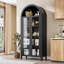 Armoire de rangement cintrée de 63 pouces avec tablette pour bureau à domicile