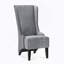 Fauteuil d'appoint confortable en velours avec des pieds en bois robustes pour les espaces de vie