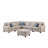 Shayle Artificial Leather Modular Sectional With Ottoman-121416339-100845745