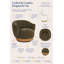 Fauteuil pivotant moderne avec accoudoirs enveloppants évasés, assise profonde rembourrée et base ronde à plusieurs niveaux-133966937