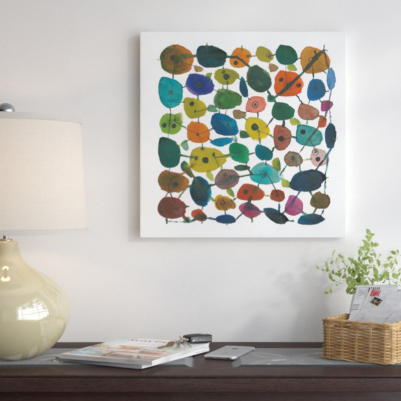 « mid century iv », impression sur toile tendue, H 26 po x l 26 po x P 1,5 po, Toile tendue
