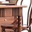 Vintage walnut dining table set-106798626