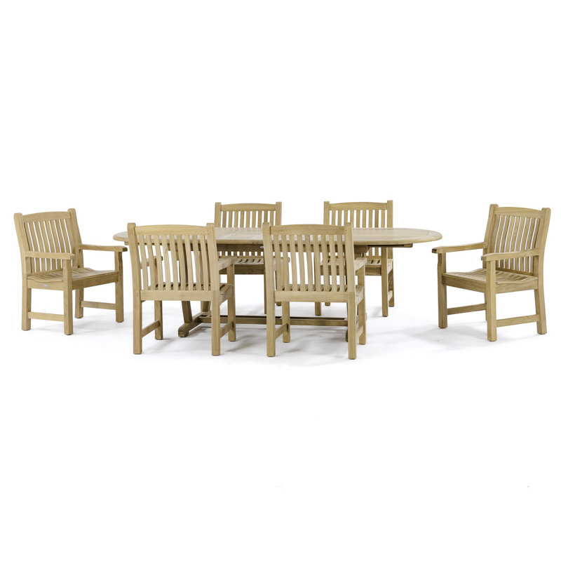 Montserrat Outdoor 7 - Piece Teak Dining Set