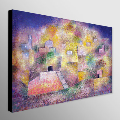 Oriental Pleasure Garden Anagoria by Paul Klee - Wrapped Canvas Print