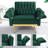 Siemon Velvet Accent Chair with Ottoman-1003280702