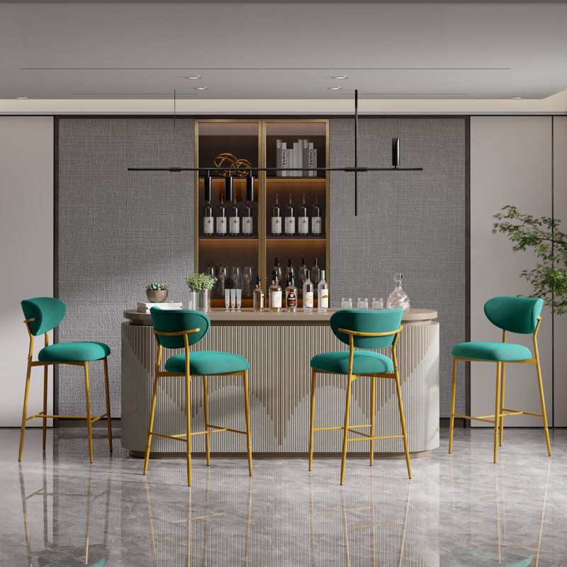 Tabourets de bar pivotants: commodité et style combinés, Vert
