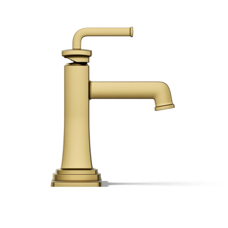Riff Single-Handle Bathroom Sink Faucet, Vibrant Brushed Moderne Brass, 0.5 GPM