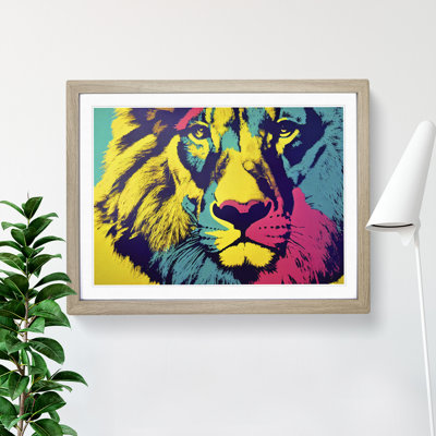 Lion Abstract - Single Picture Frame Painting