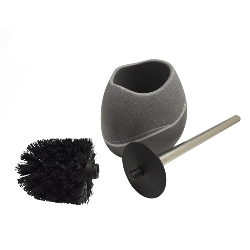 Little Rock Toilet Brush and Holder, Grey
