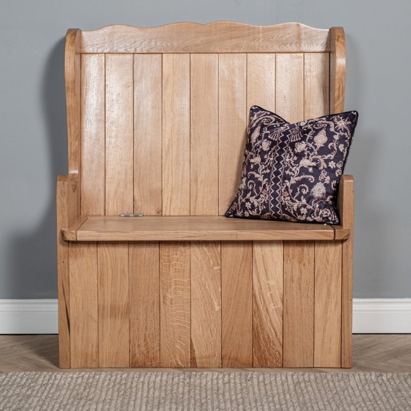 Fleischmanns Solid Wood Storage Bench, Oak