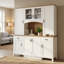 Armoire de rangement style campagne moderne avec tablettes réglables H 79 po x l 67 po