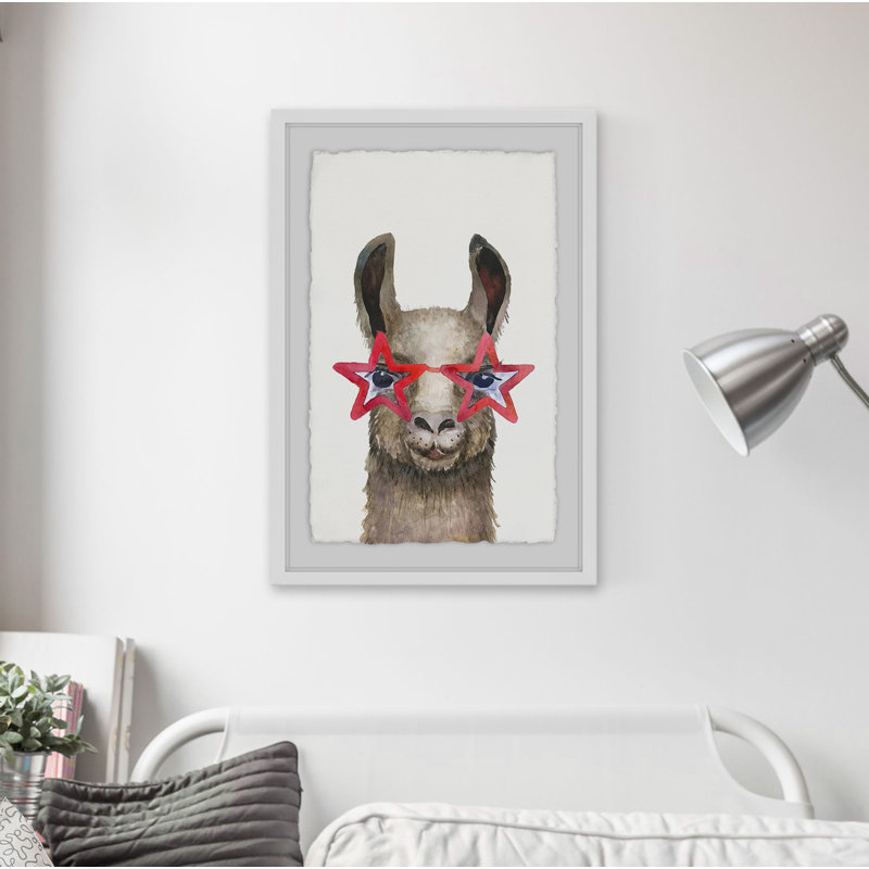 Star Glasses - Single Picture Frame Print, 91cm H x 61cm W