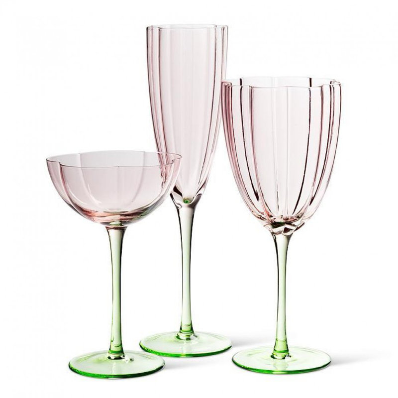 Flower Look Coupe Glass