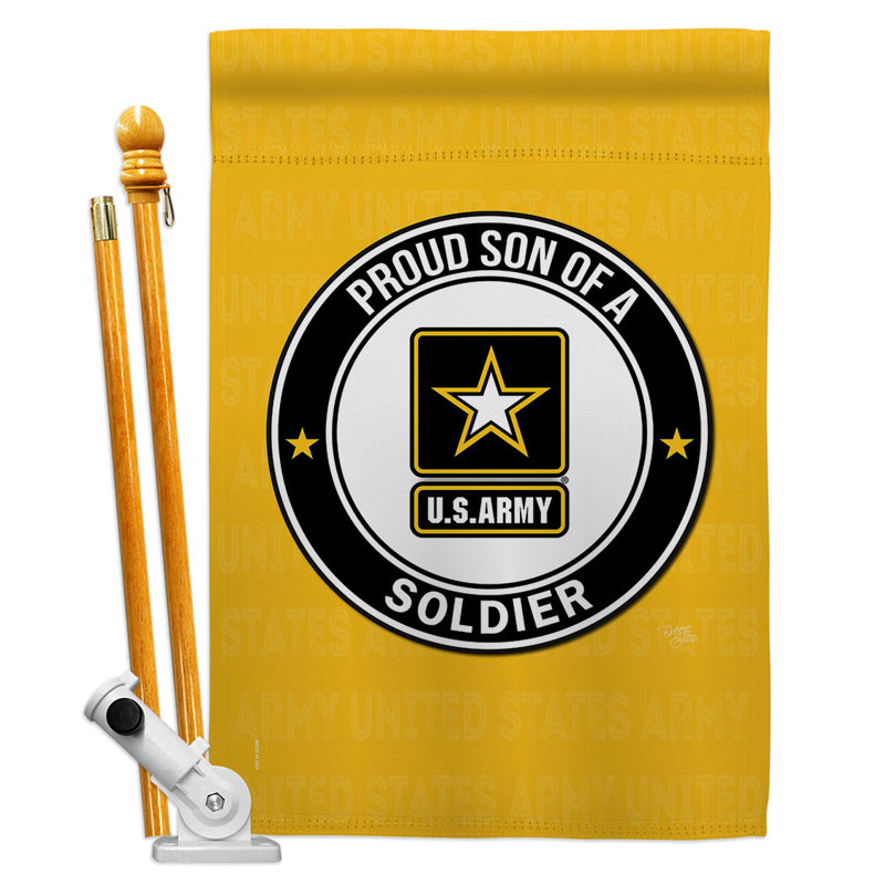 Ensemble de drapeaux en polyester 2 côtés 40 x 28 po