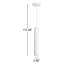 Luminaire suspendu en aluminium à intensité variable 1 lumière Jabien -1734503727