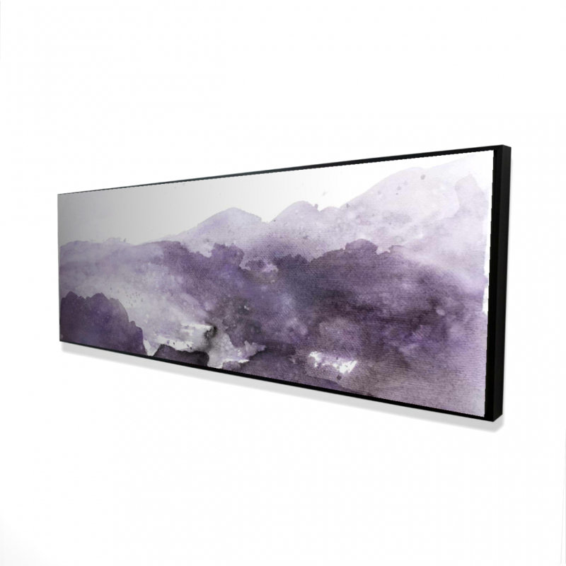 Nuage mauve - Formes, art contemporain encadré, décoration sur toile
