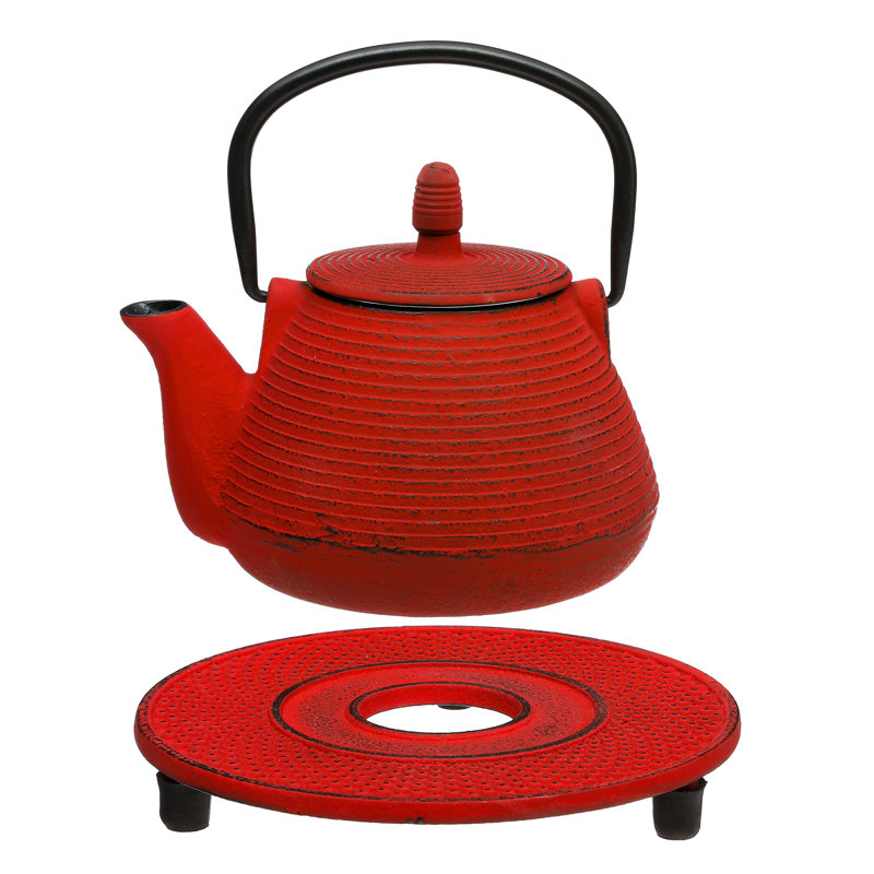 Metal 1 Piece Trivet, Red