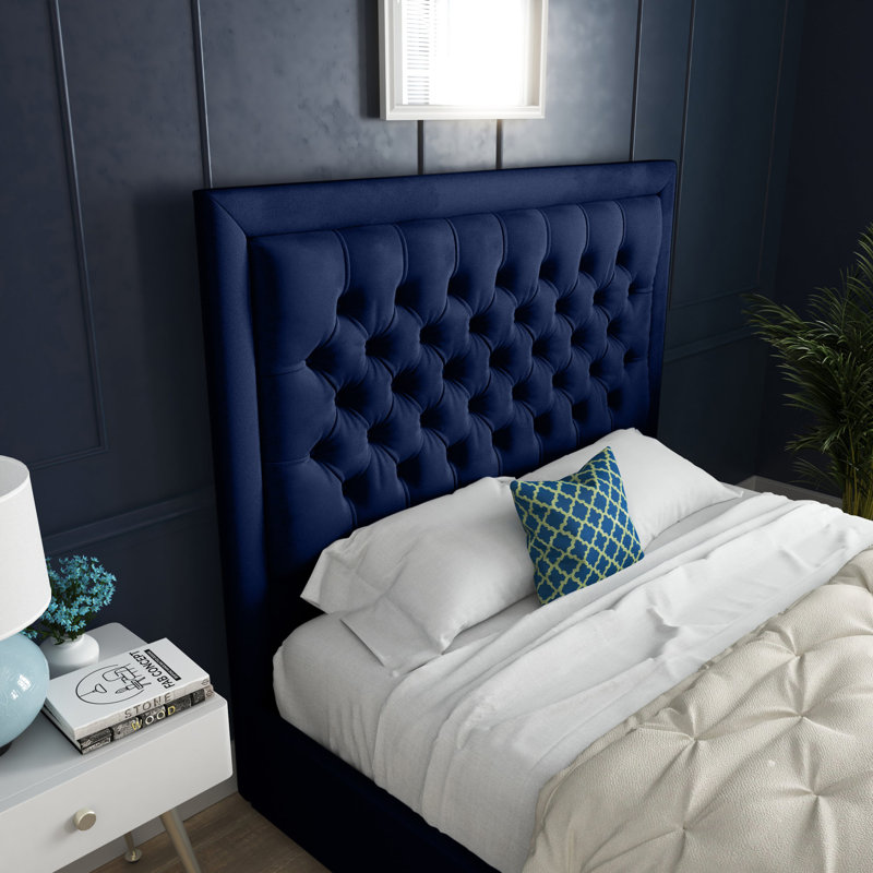 Kingston Bed With Headboard - Super King - 6Ft - Black, Blue, Kingsize (5')