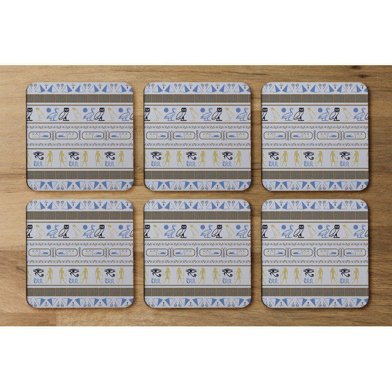 Square 6 Piece Coaster Set