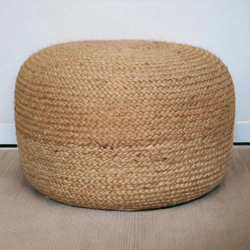 48cm Wide Round Pouffe Ottoman