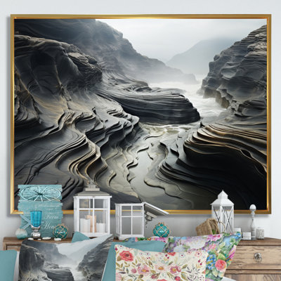 " Clifs Landcape Gray Symetry II "