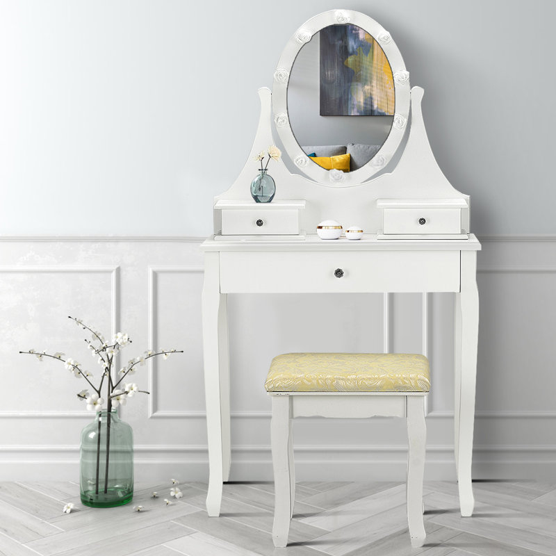 Ellzey Dressing Table with Mirror