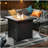28-inch square fire pit table