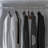 Ardit 59" Wide White Wardrobe with Louvered Doors and 5 Drawers, Freestanding Armoire Closet with Hanging Rods and Shelves-288246719