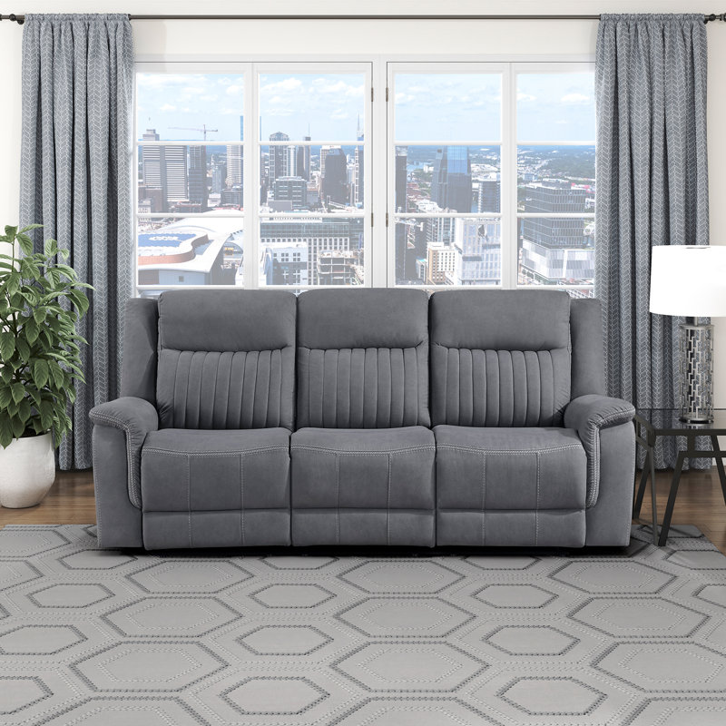Canapé inclinable 86 po Solida, Gris